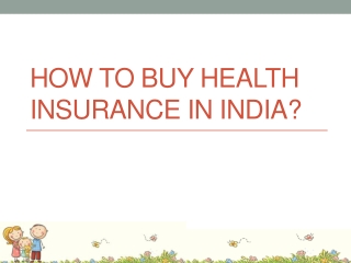 Buy Health Insurance In India