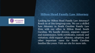 Hilton Head Family Law Attorney | Om-lawgroup.com