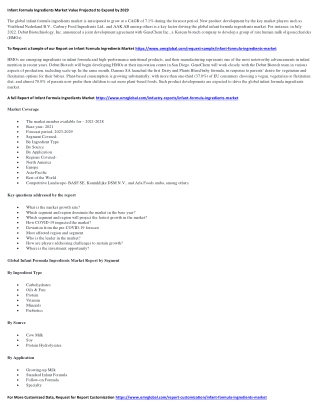 Infant Formula Ingredients Market (2)