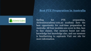 Best PTE Preparation in Australia