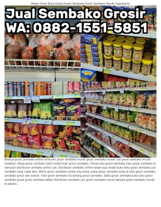 0882_1551_5851 (WA) Grosir Sembako Termurah Grosir Sembako Semarang 2023