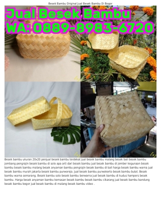 ౦889–898౩–Ϭ7ᒿ౦ (WA) Besek Bambu Susun Besek Bambu Semarang