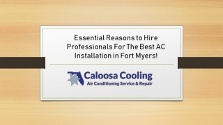 Find The Affordable AC Installation Company In Fort Myers