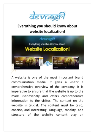 Everything you should know about website localization!