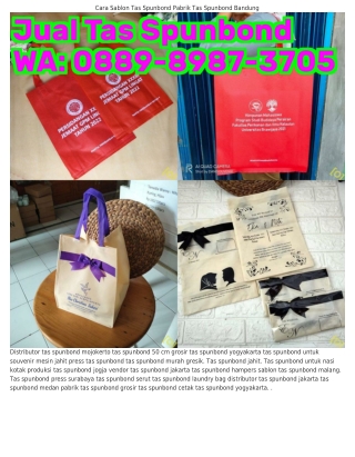 Ö889–8987–ᣮ7Ö5 (WA) Tas Spunbond Murah Jogja Jual Tas Spunbond Polos Murah