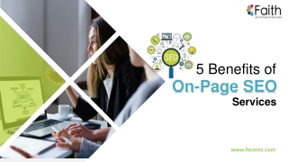 5 Benefits Of On-Page SEO Services