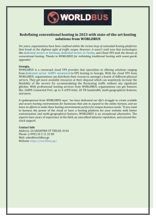 Redefining conventional hosting in 2023 with state-of-the-art hosting solutions