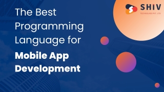 The Best Programming Language for Mobile App Development