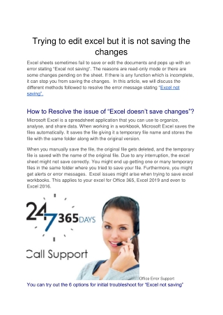 Trying to edit excel but it is not saving the changes