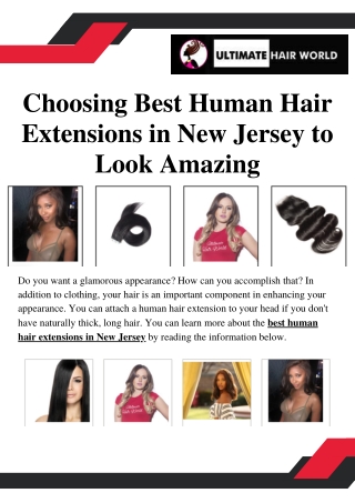 Choosing Best Human Hair Extensions in New Jersey to Look Amazing