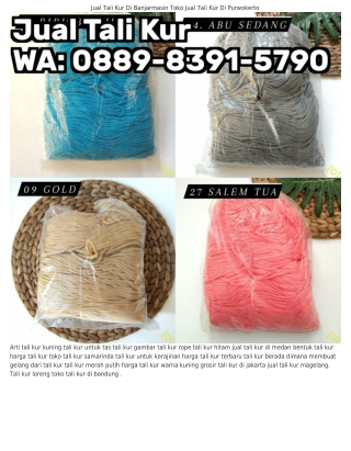 088ᑫ.8ᣮᑫ1.5ᜪᑫ0 (WA) Tali Kur Kuning Tua Beli Tali Kur Dimana