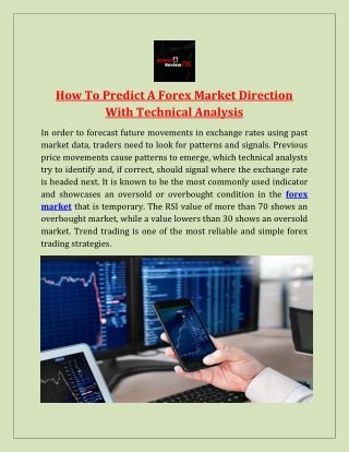How To Predict A Forex Market Direction With Technical Analysis