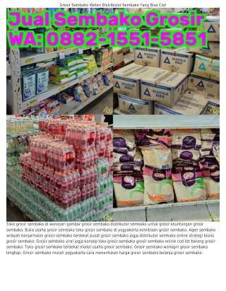 O882·I55I·585I (WA) Belanja Grosir Sembako Grosir Sembako
