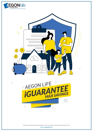 Aegon Life iGuarantee Max Savings Brochure