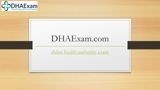 Dubai Health Authority Exam | Dhaexam.com