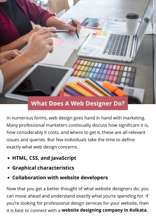 What Does A Web Designer Do?