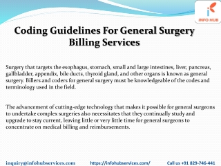 Coding Guidelines for General Surgery Billings PPT