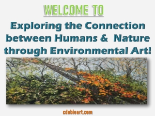 Exploring the Connection between Humans &  Nature through Environmental Art!