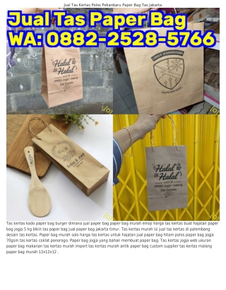 Ô88ᒿ-ᒿ5ᒿ8-5ᜪ66 (WA) Tas Kertas Murah Anak Paper Bag Jogja Brown