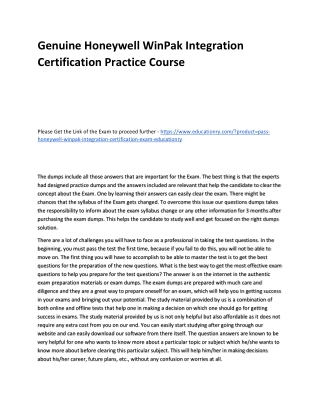 Honeywell WinPak Integration Certification
