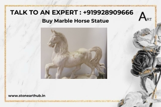 Buy Marble Horse Statue - Call Now 9928909666