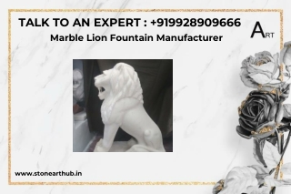 Marble Lion Fountain Manufacturer - Call Now 9928909666