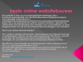 beste online websitebouwer