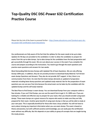 DSC DSC-Power 632 Certification