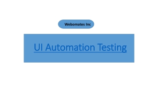 UI Automation Testing