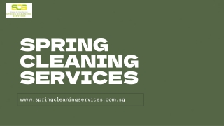 Searching the Best Cleaning services Singapore