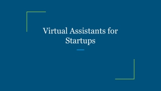 Virtual Assistants for Startups