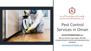 Pest Control Services in Oman_