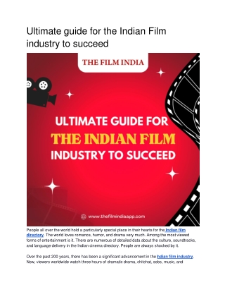 Ultimate guide for Indian Film industry to succeed.docx