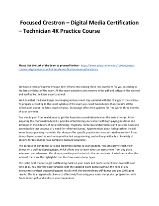 Crestron – Digital Media Certification – Technician 4K