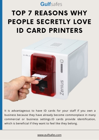 Top 7 Reasons Why People Secretly Love Id Card Printers