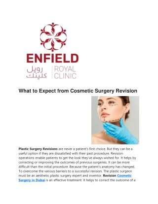 Revision Cosmetic Surgery in Dubai