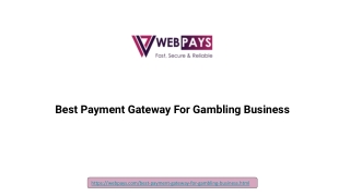 Best Payment Gateway For Gambling Business