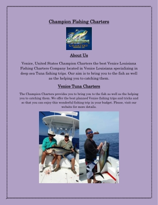 Venice Tuna Charters