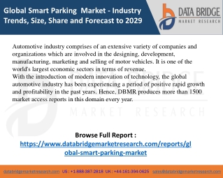 Smart Parking  Market- Automotive