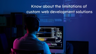 Know about the limitations of custom web development solutions