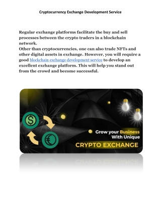 cryptocurrency exchange development company