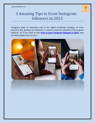 3 Amazing Tips to Grow Instagram followers in 2023