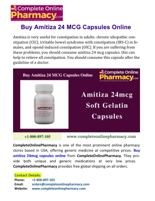 Buy Amitiza 24 MCG Capsules Online