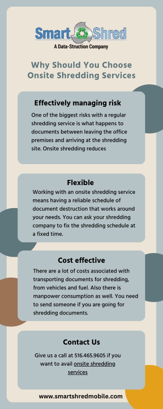 Why Should You Choose Onsite Shredding Services