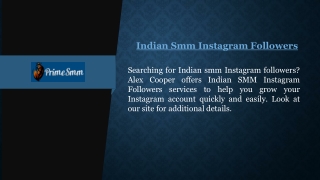 Indian Smm Instagram Followers | Primesmm.com