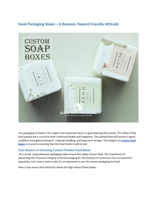 Food Packaging Boxes