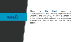 Biz Cool  Galaxyapparel.co.nz