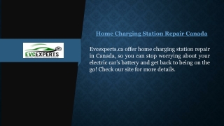 Home Charging Station Repair Canada | Evcexperts.ca