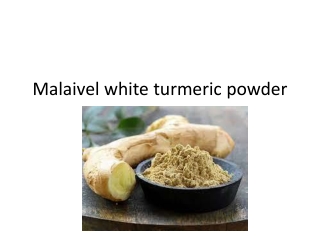 White turmeric powder