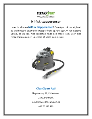 Nilfisk tæpperenser